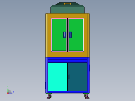 SMT电子料盘放置物料贴标机左视缩略图