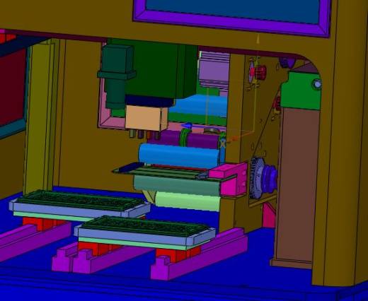 SMT电子料盘放置物料贴标机缩略图