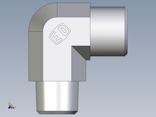 卡套式工业通用硬管接头EO_Male_stud_elbow_WE08LLM71X前视缩略图