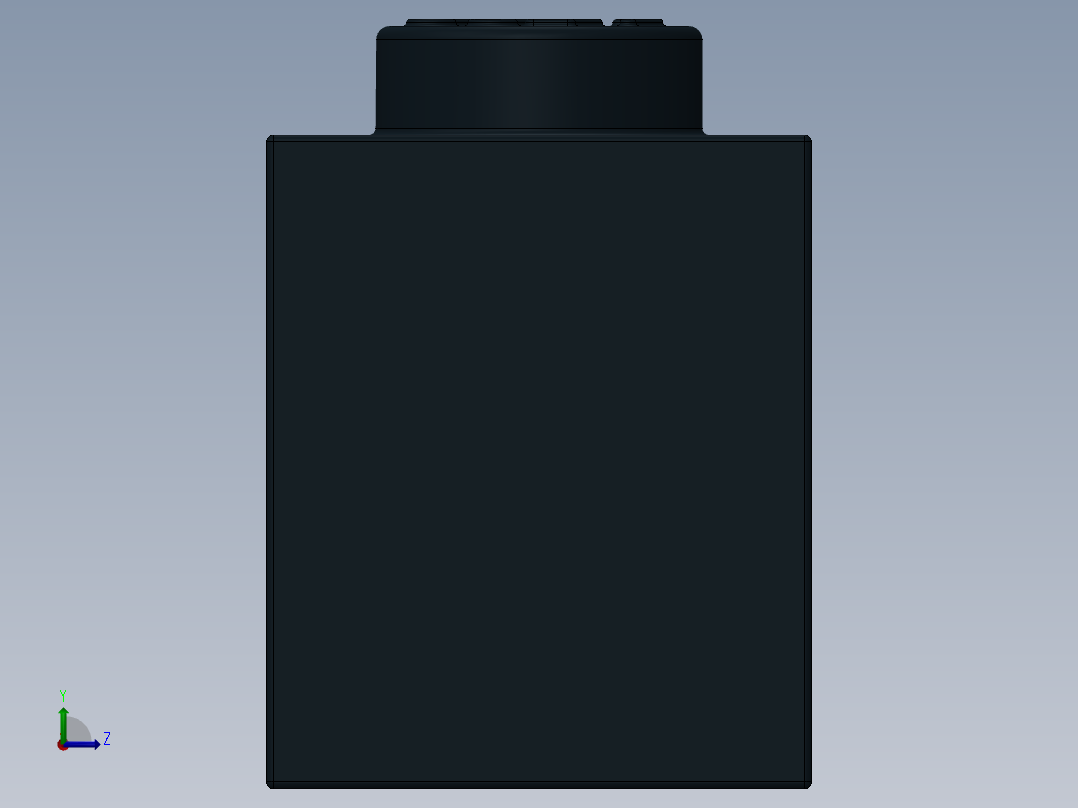 乐高套装 4421基本积木-362226 Black Brick 1 x 3.SLDPRT左视图