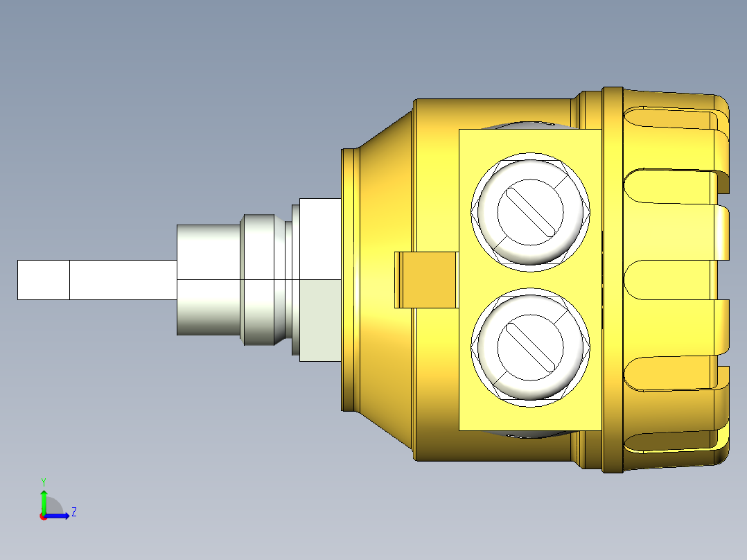 超声波设备H-69mm-2.72in-SS-PBT-ENCLOSURE-1-SPDT-RELAY-BSP-THREAD左视图