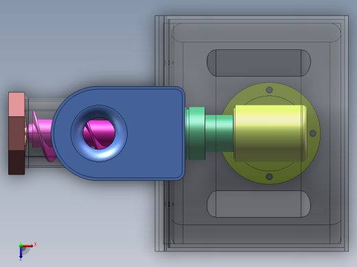 家用电动绞肉机设计（含三维SW模型+CAD图纸+说明）俯视缩略图