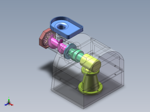 家用电动绞肉机设计（含三维SW模型+CAD图纸+说明）正等轴测缩略图