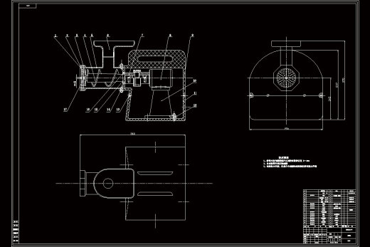 家用电动绞肉机设计（含三维SW模型+CAD图纸+说明）缩略图