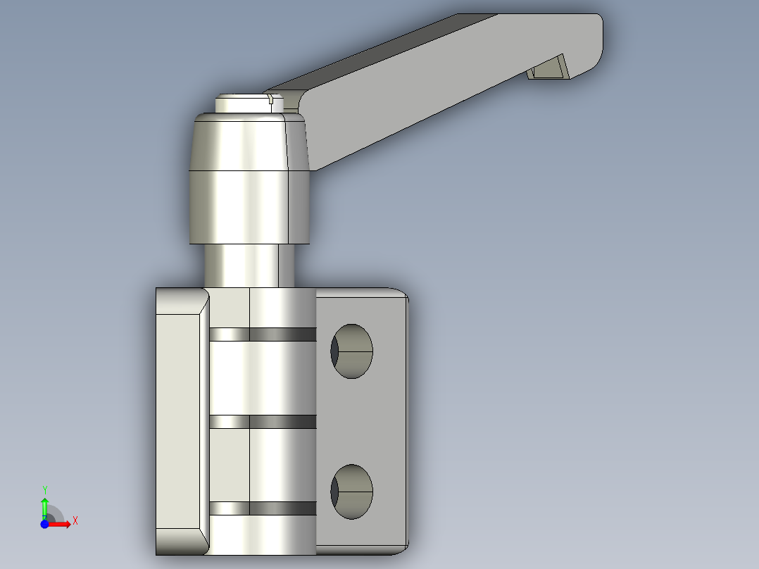 型材-KJN 45X45 DIE-CAST COMBI HINGE WITH LOCKING LEVER 095ZF4545F00S前视图