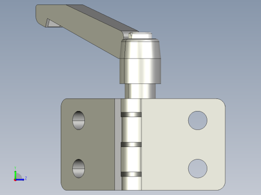 型材-KJN 45X45 DIE-CAST COMBI HINGE WITH LOCKING LEVER 095ZF4545F00S左视缩略图