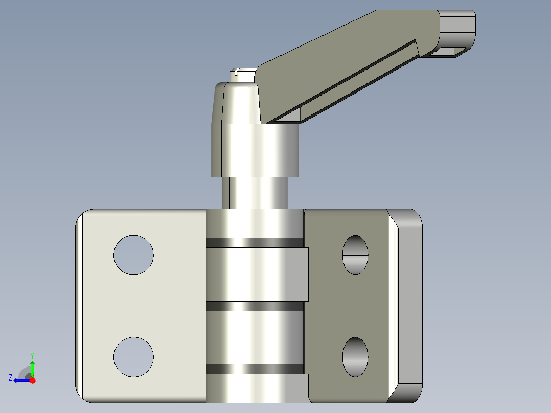 型材-KJN 45X45 DIE-CAST COMBI HINGE WITH LOCKING LEVER 095ZF4545F00S右视图