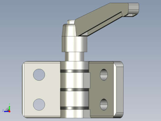 型材-KJN 45X45 DIE-CAST COMBI HINGE WITH LOCKING LEVER 095ZF4545F00S右视缩略图