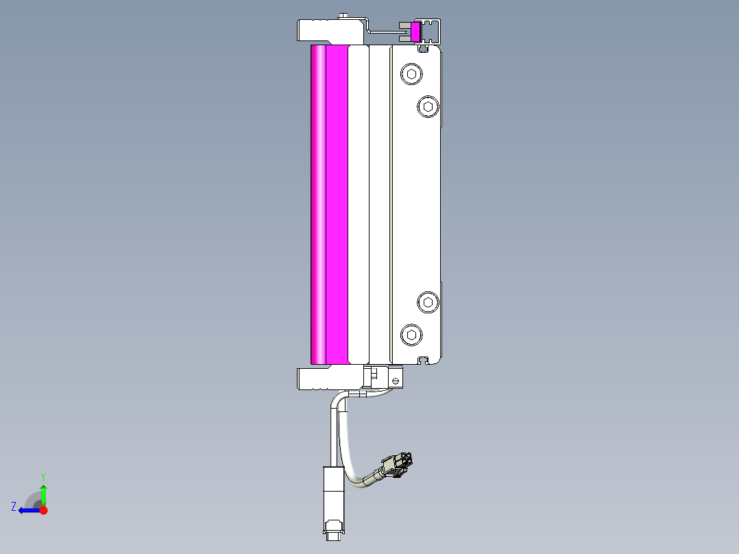 威洛博VL系列直线电机模组-VL22H2-S3250右视图