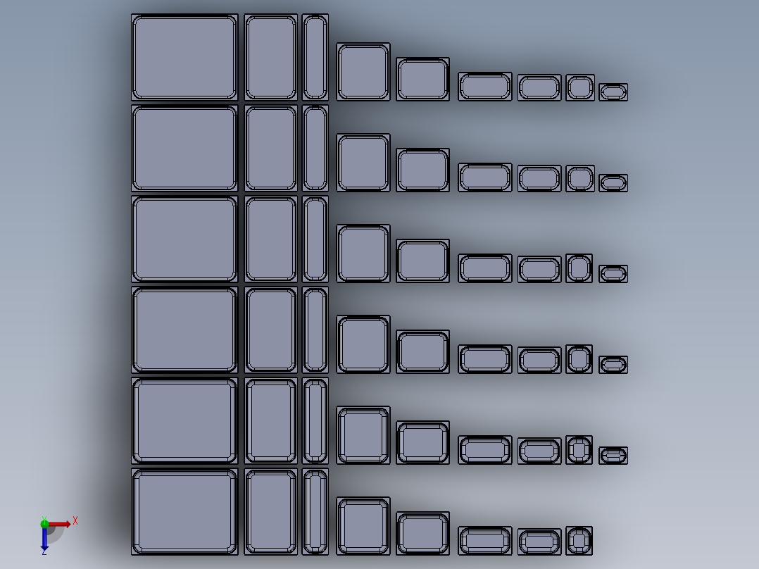 桌椅各类家具 (25)俯视图