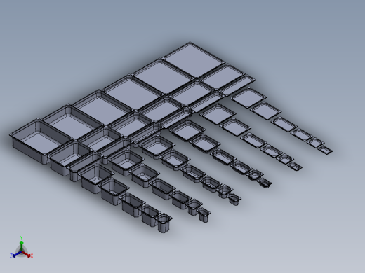 桌椅各类家具 (25)正等轴测缩略图