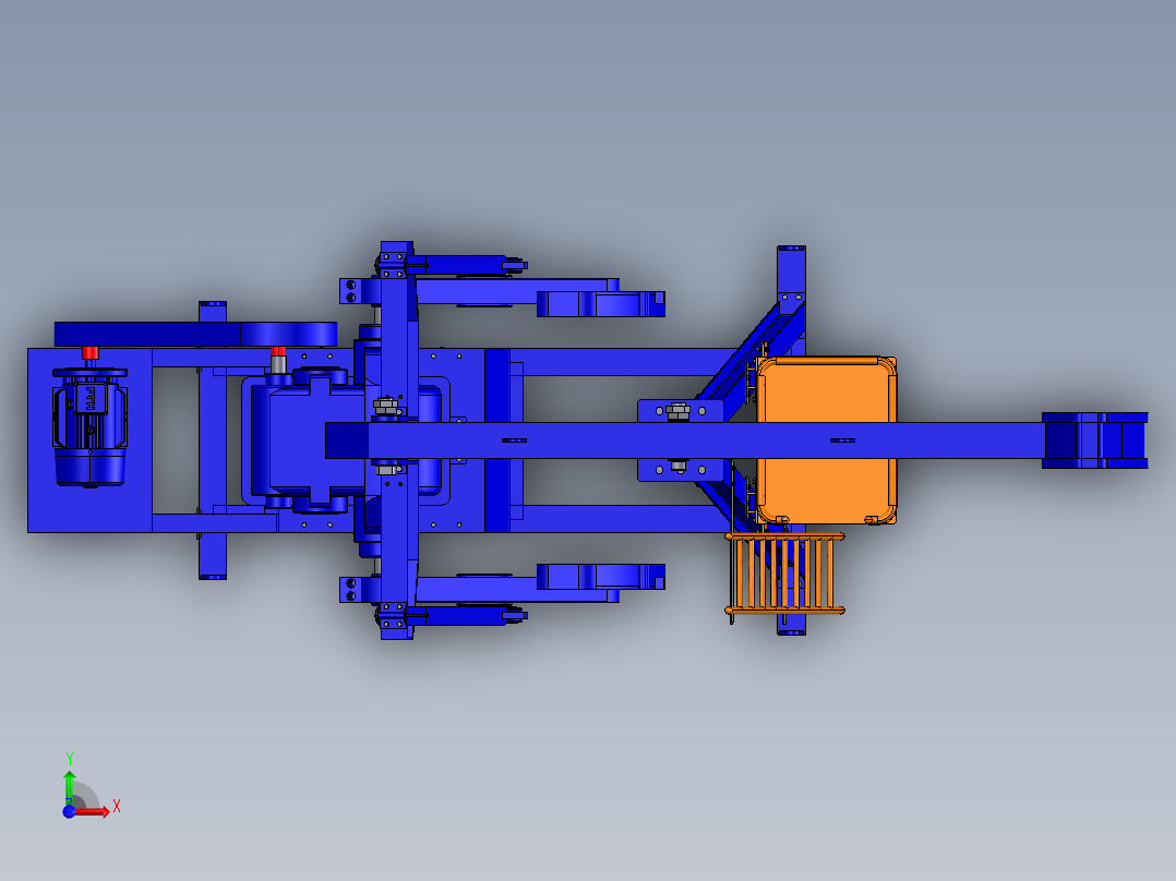 抽油机三维模型前视图