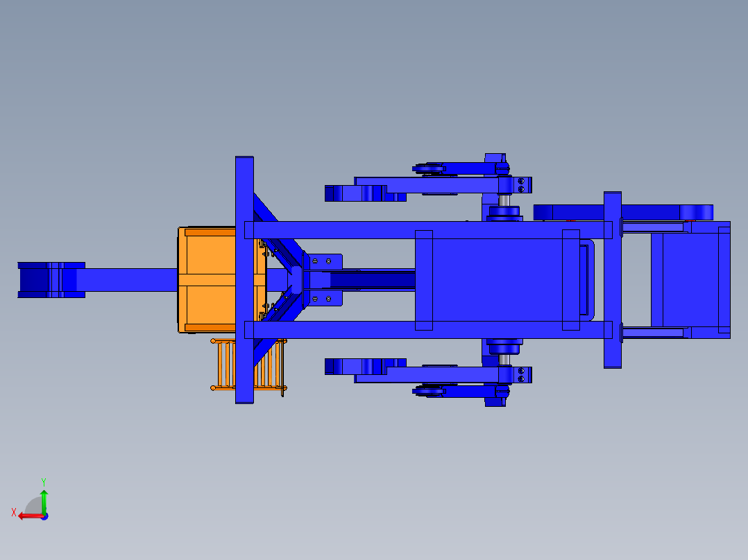 抽油机三维模型后视图