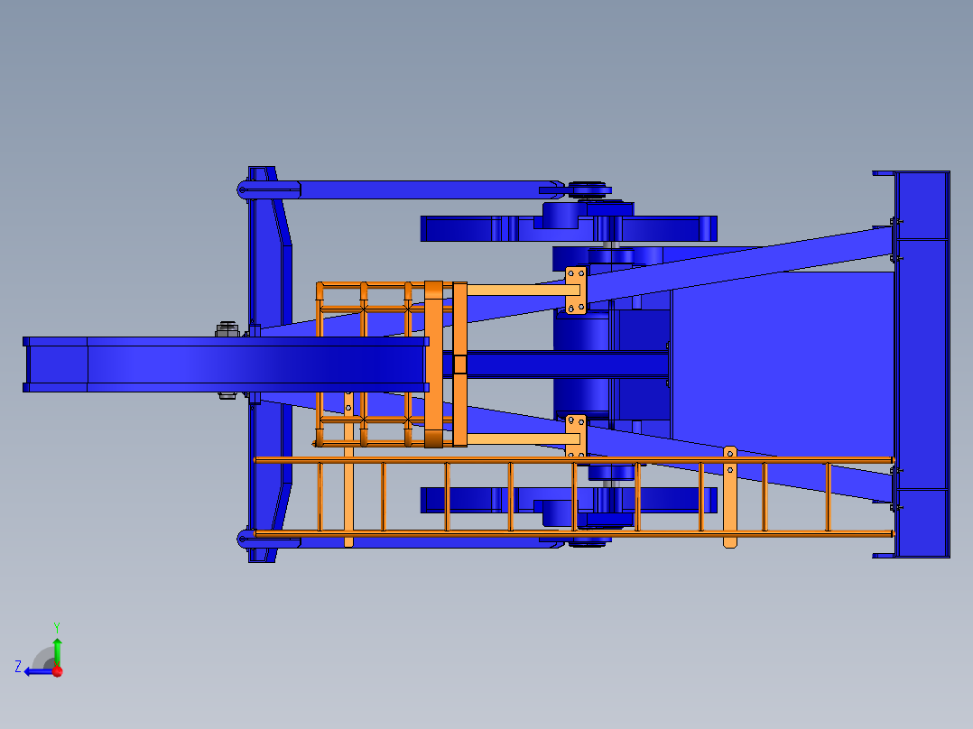 抽油机三维模型右视图