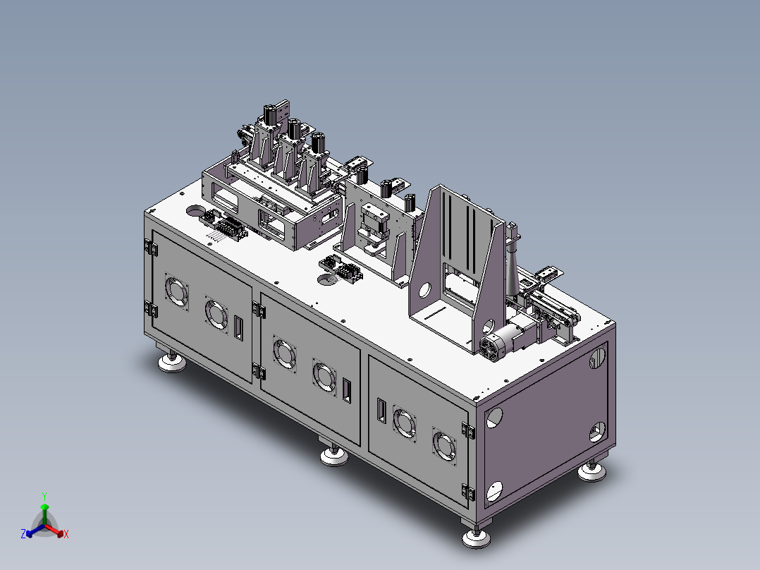 组装焊接机 3D正等轴测图