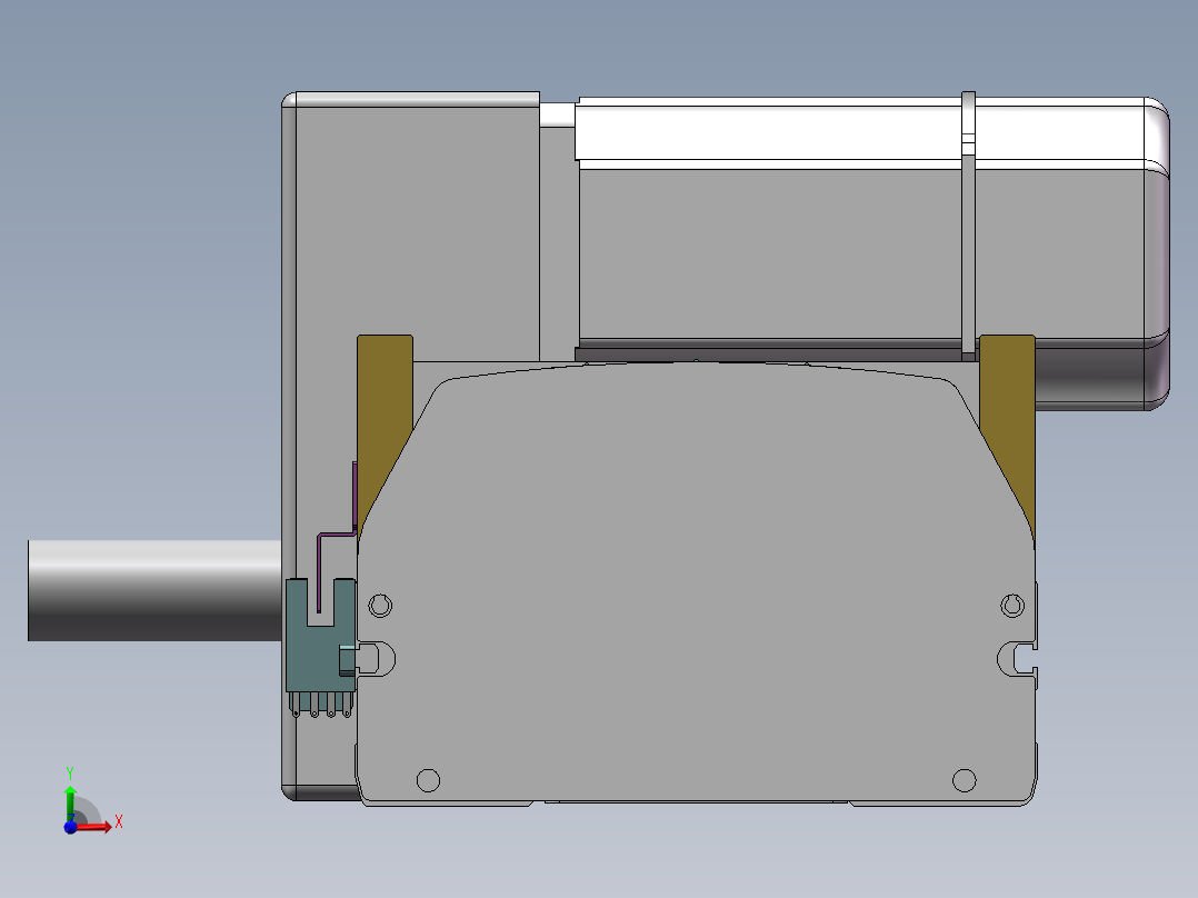 MTB同步带半封闭MTB14M-RU-200W前视图