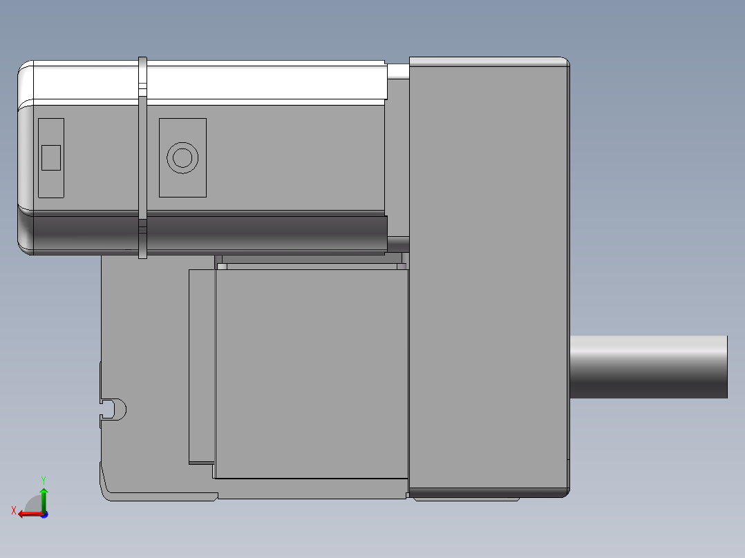 MTB同步带半封闭MTB14M-RU-200W后视图