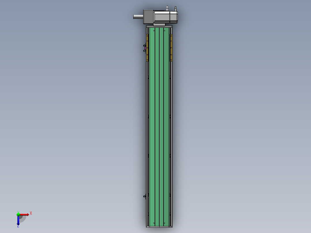 MTB同步带半封闭MTB14M-RU-200W俯视图
