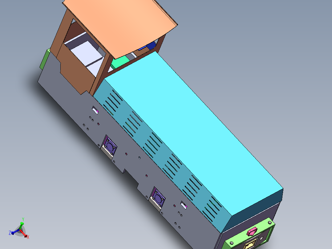 5t轨道矿车牵引车sw18可编辑