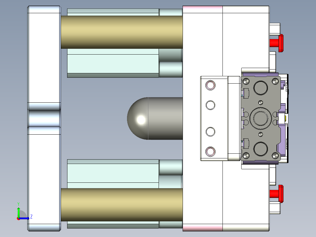 R4-笔记本CNC工装夹具三维模型CNC3-0902左视图
