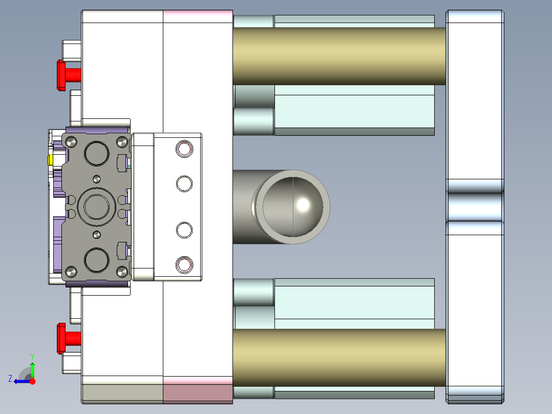 R4-笔记本CNC工装夹具三维模型CNC3-0902右视图