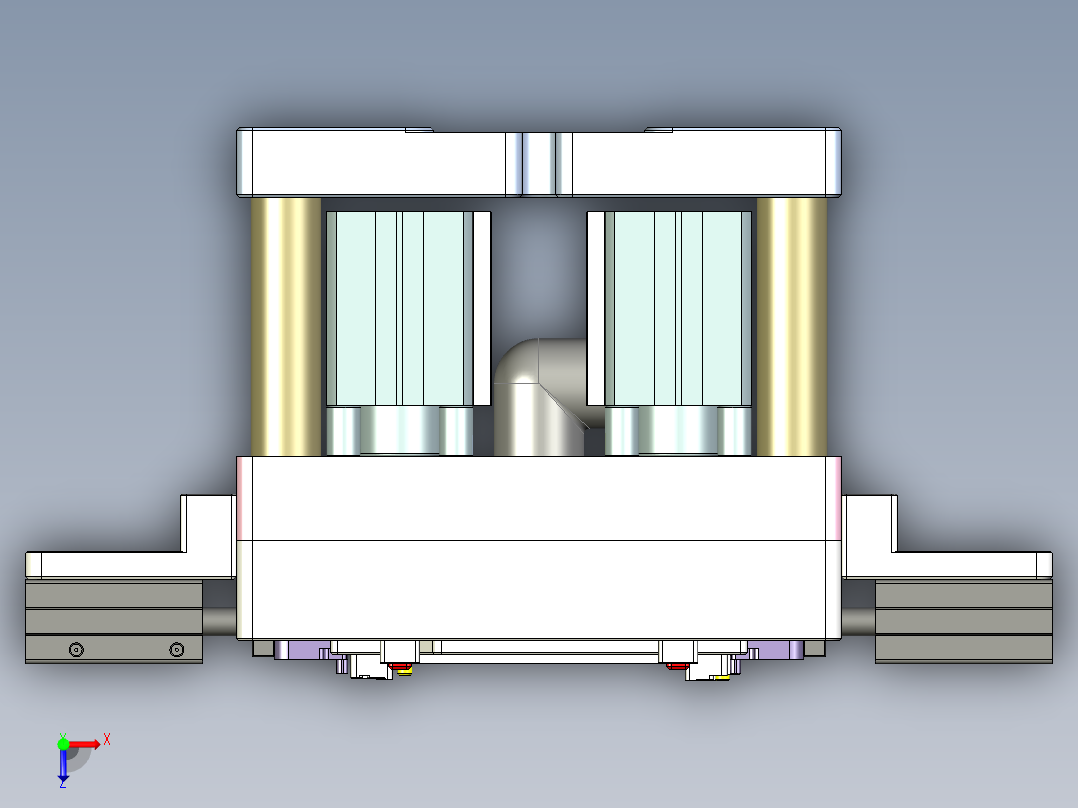 R4-笔记本CNC工装夹具三维模型CNC3-0902俯视图