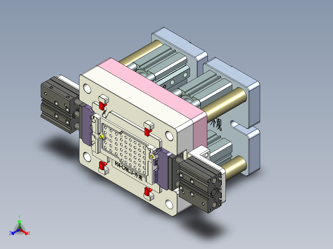 R4-笔记本CNC工装夹具三维模型CNC3-0902正等轴测图