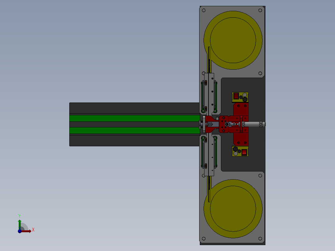 金属插头片自动化上料设备sw17可编辑前视图