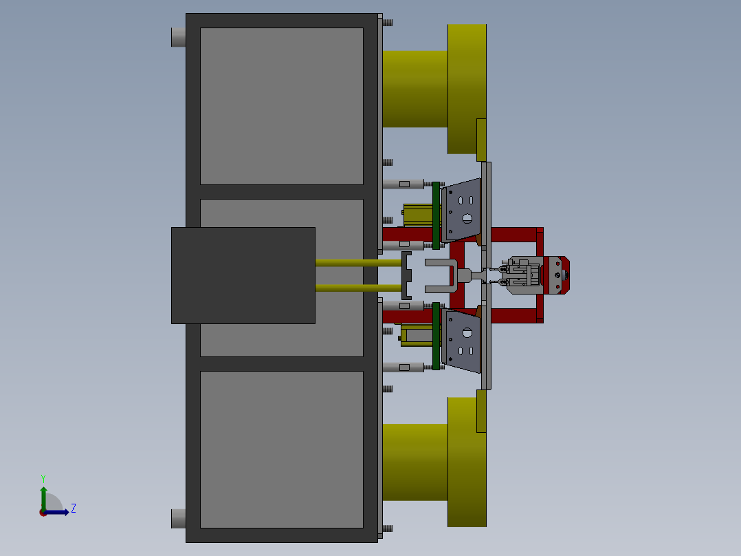金属插头片自动化上料设备sw17可编辑左视图