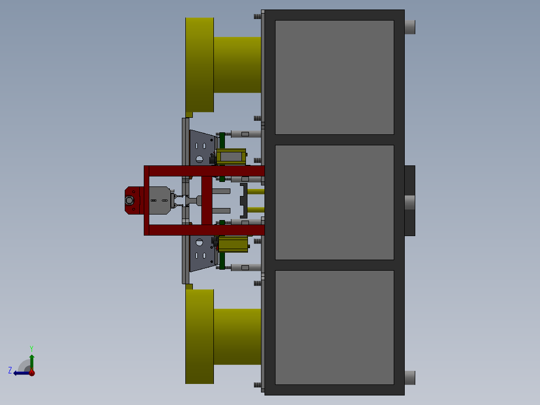 金属插头片自动化上料设备sw17可编辑右视图
