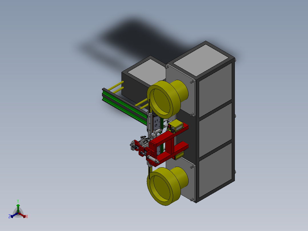 金属插头片自动化上料设备sw17可编辑正等轴测图