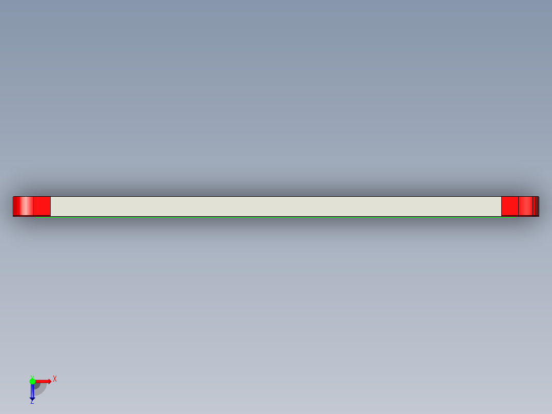 平板电脑外壳内腔开粗程序图档俯视图