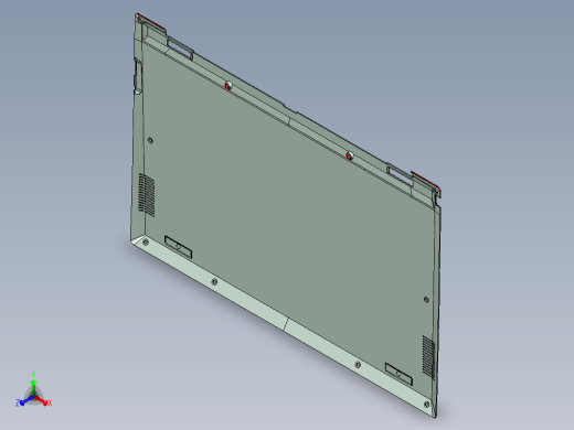 电脑底壳铣外形加避位ug刀路程序模型