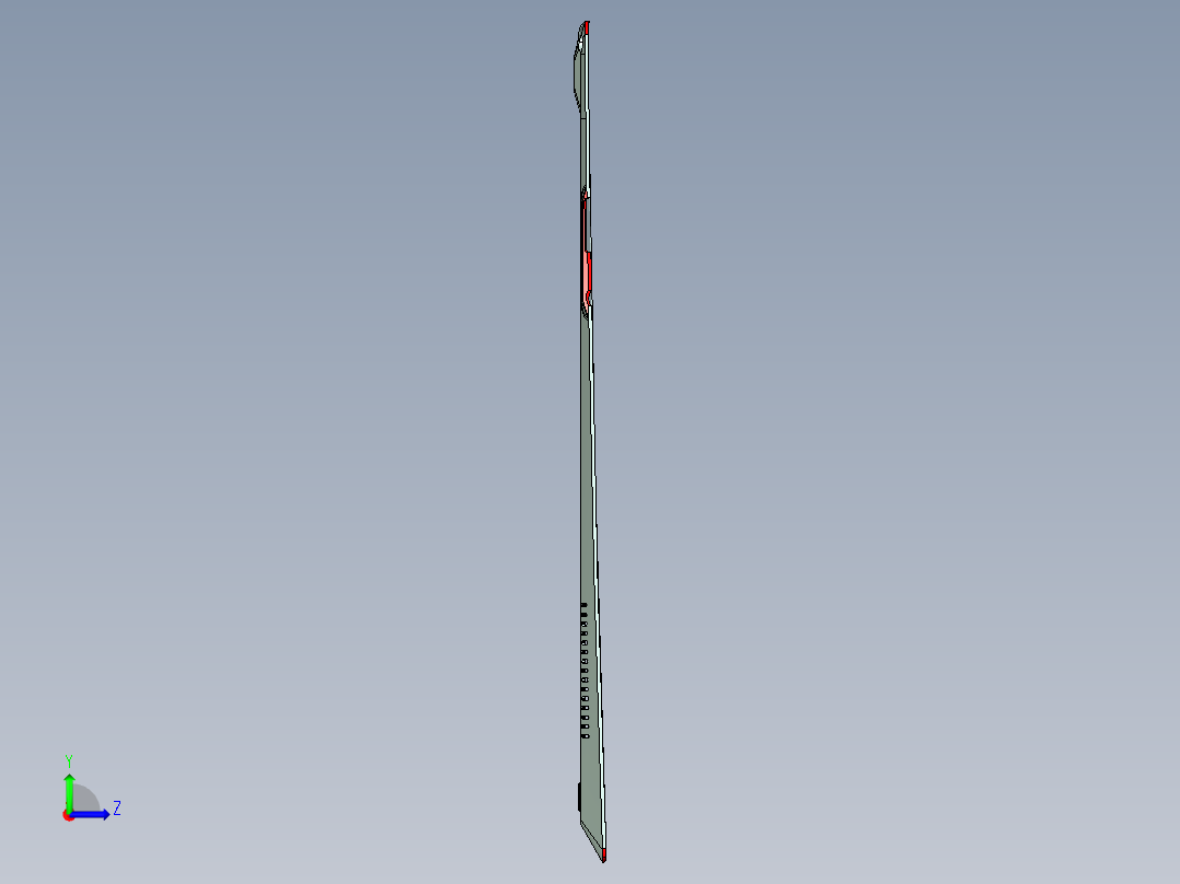 电脑底壳铣外形加避位ug刀路程序模型左视图