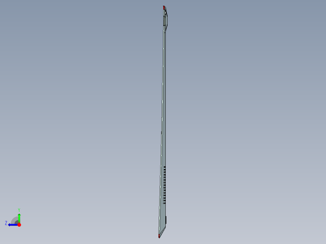 电脑底壳铣外形加避位ug刀路程序模型右视图