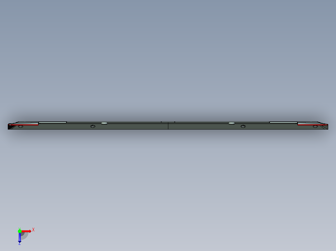 电脑底壳铣外形加避位ug刀路程序模型俯视图