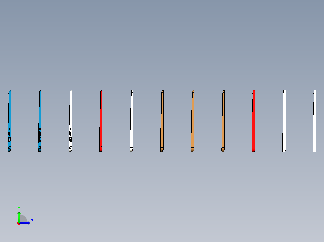 EDB41-C-笔记本CNC工装夹具三维模型4CELL-JP版本左视图