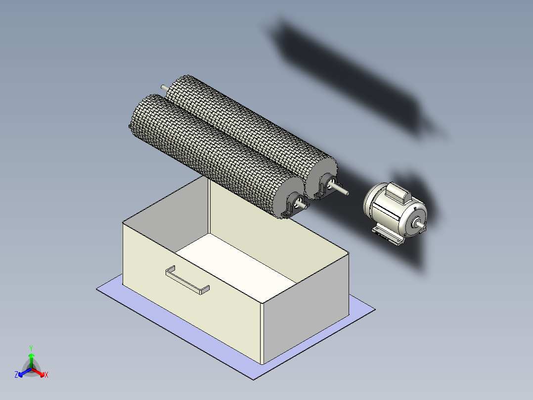 A3003280-切菜机动物饲料切碎机正等轴测图