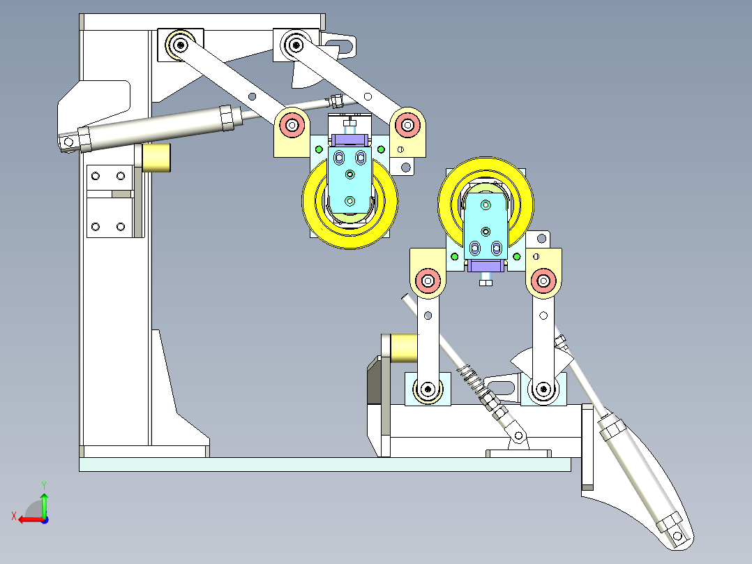 砂轮磨刀机设计后视图