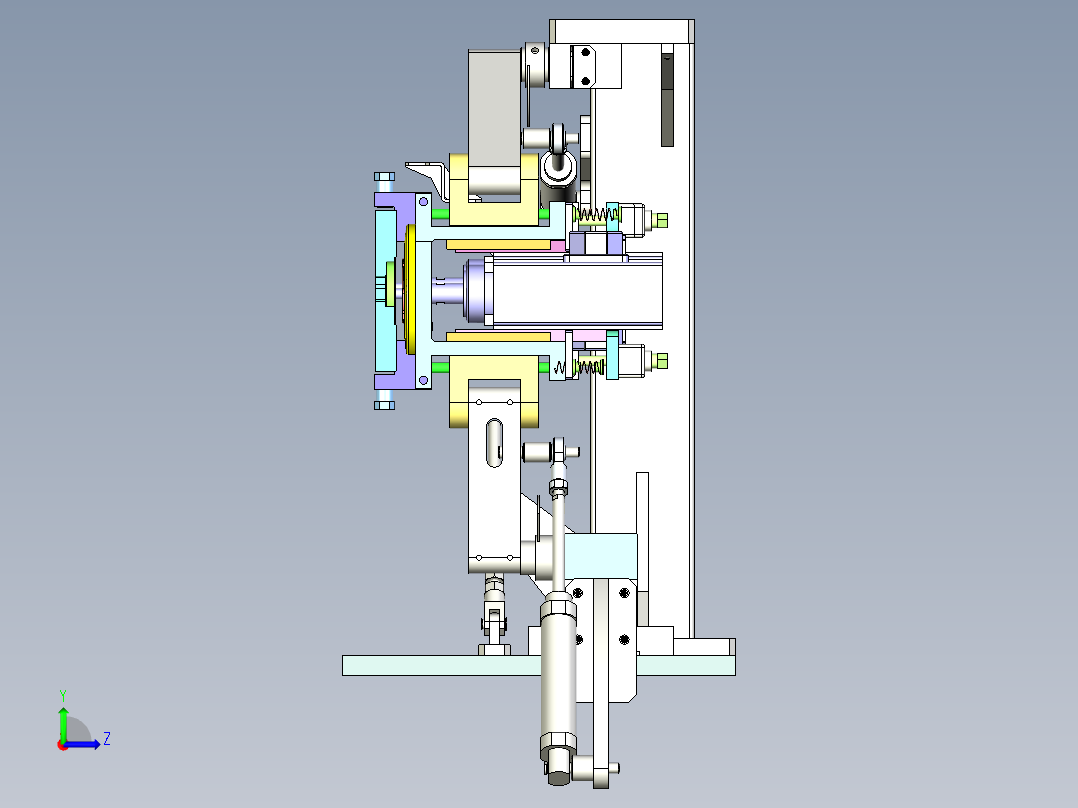 砂轮磨刀机设计左视图