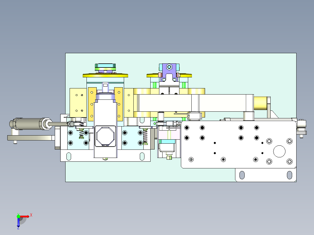 砂轮磨刀机设计俯视图