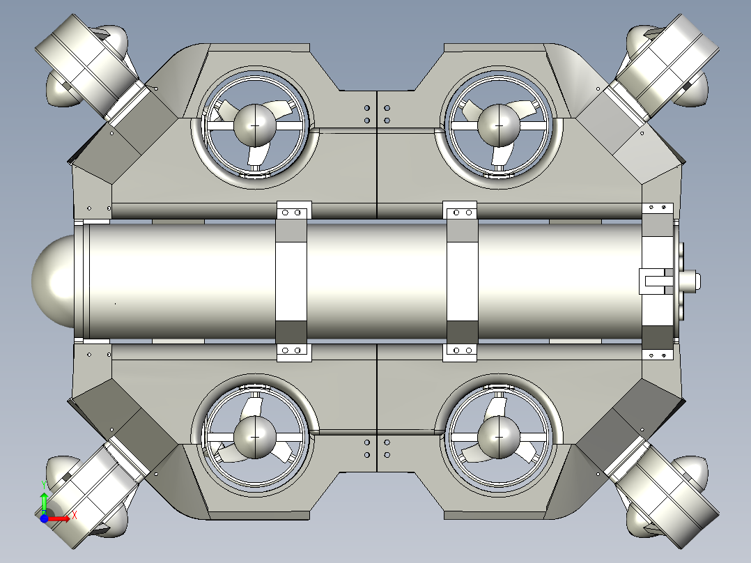 ROV-BG320无人机前视图