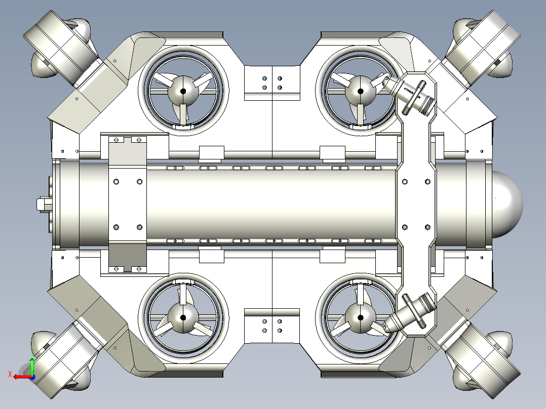 ROV-BG320无人机后视图