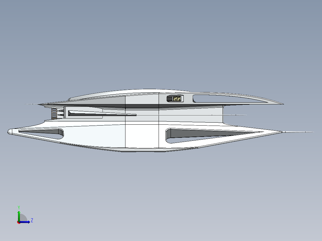宇宙飞船(13)左视图