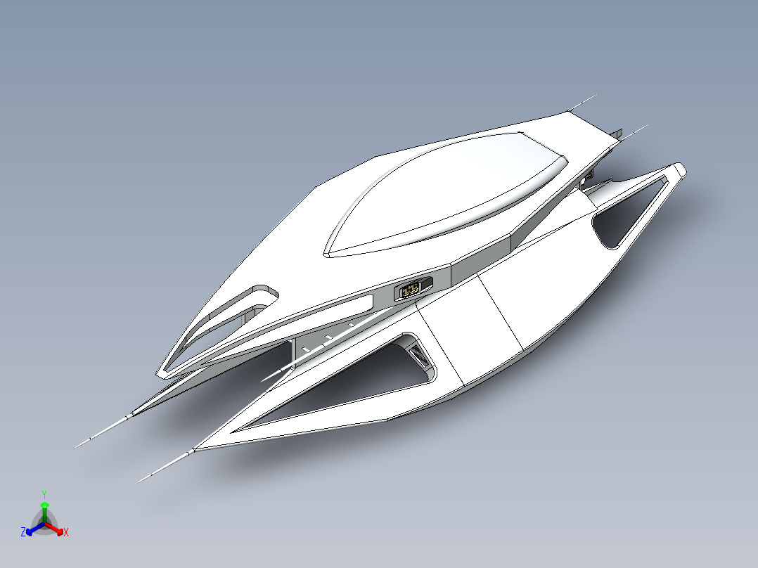 宇宙飞船(13)正等轴测图