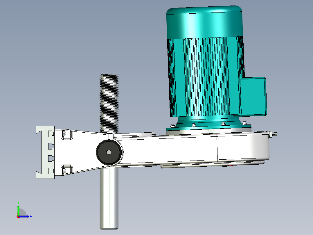 B2004404-螺纹旋切装置左视图