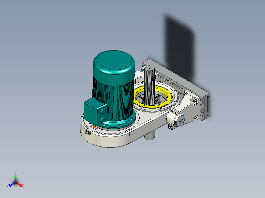 B2004404-螺纹旋切装置正等轴测图