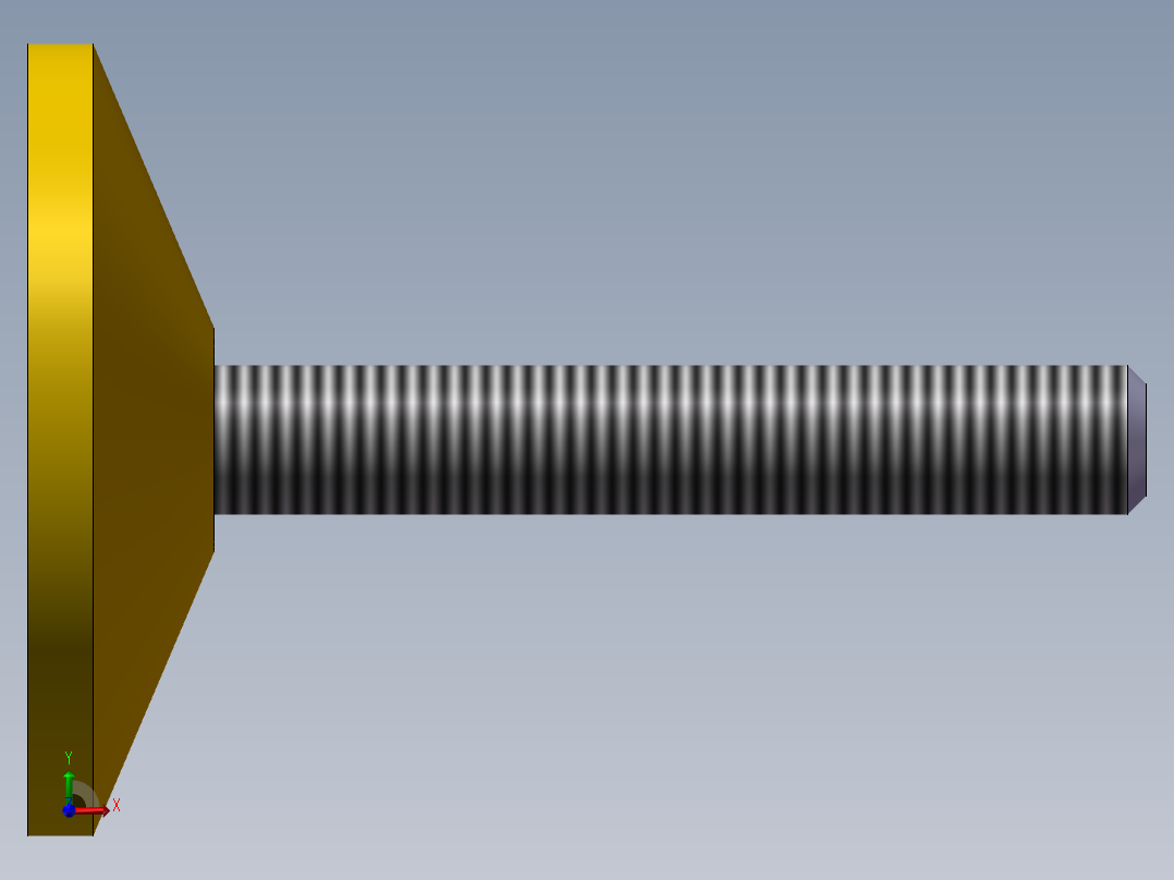 双孔脚杯∮100×M16×150前视图