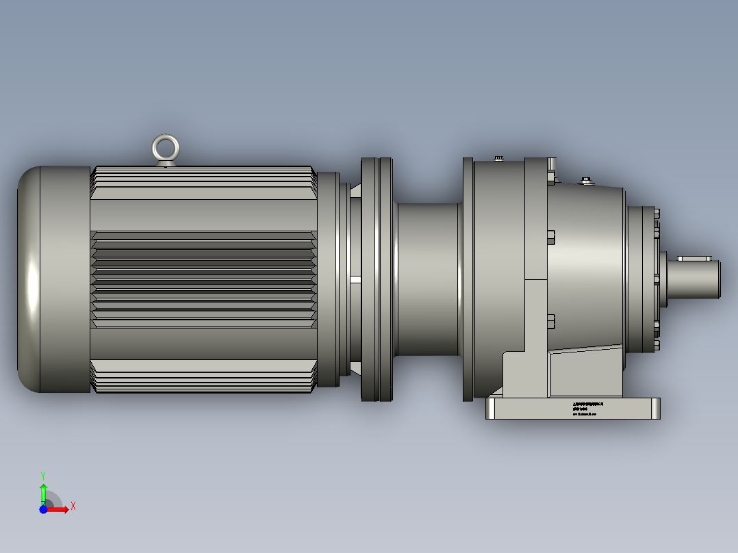 BWD型单级摆线针轮减速机BWD09-23-Y018-4P-M1-1前视图