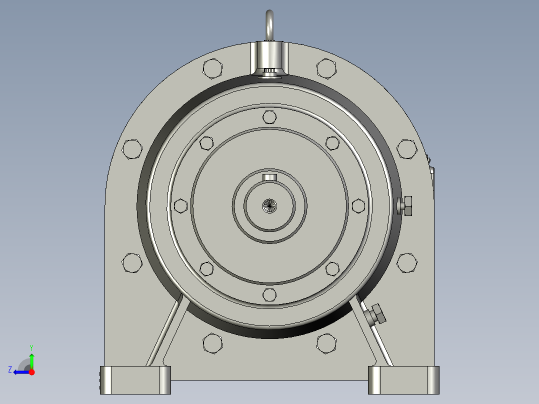 BWD型单级摆线针轮减速机BWD09-23-Y018-4P-M1-1右视图